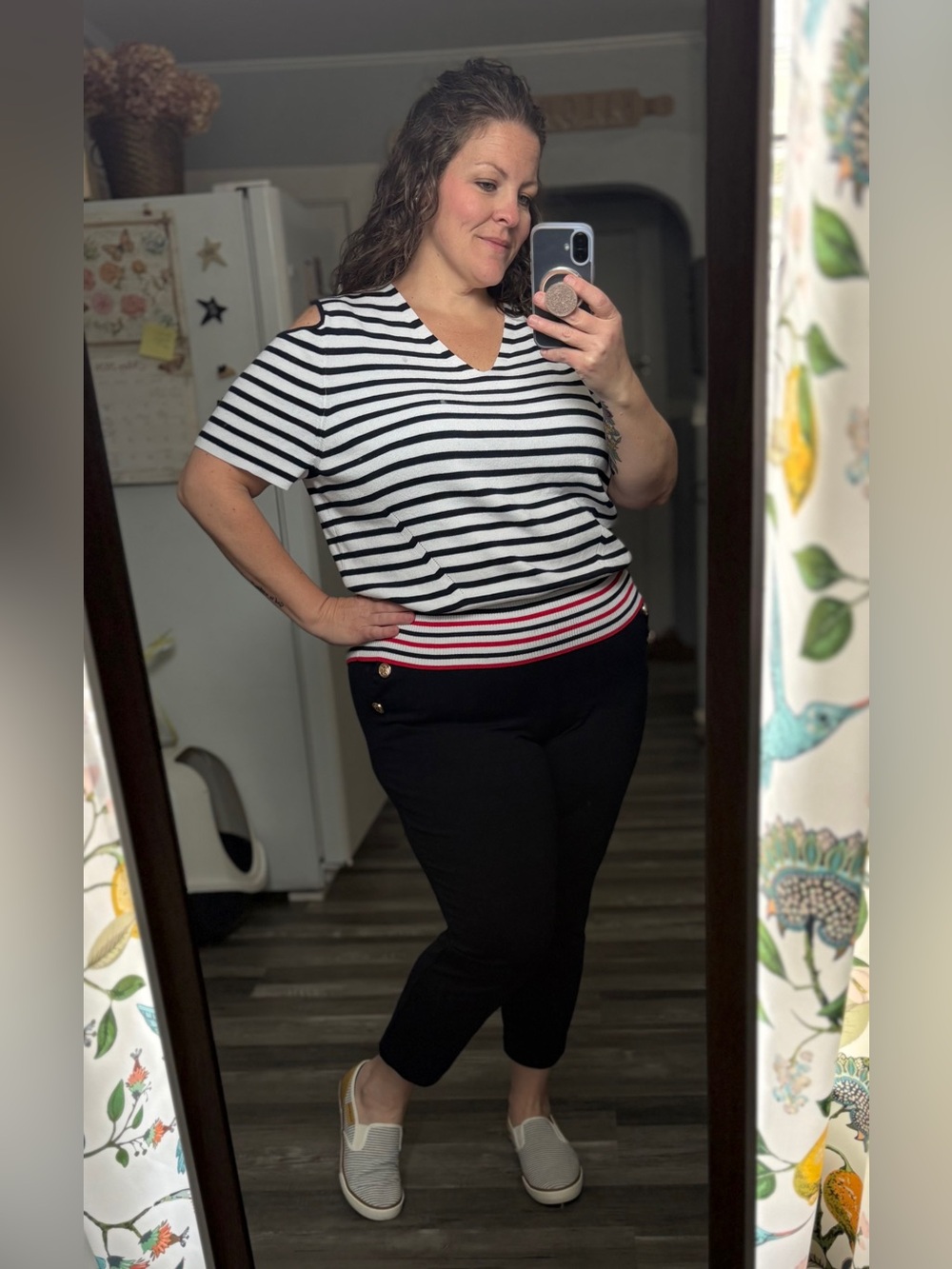 North Style Cold Shoulder Sweater